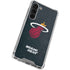 NBA Miami Heat Black Partial Logo Galaxy S24 FE Clear Case